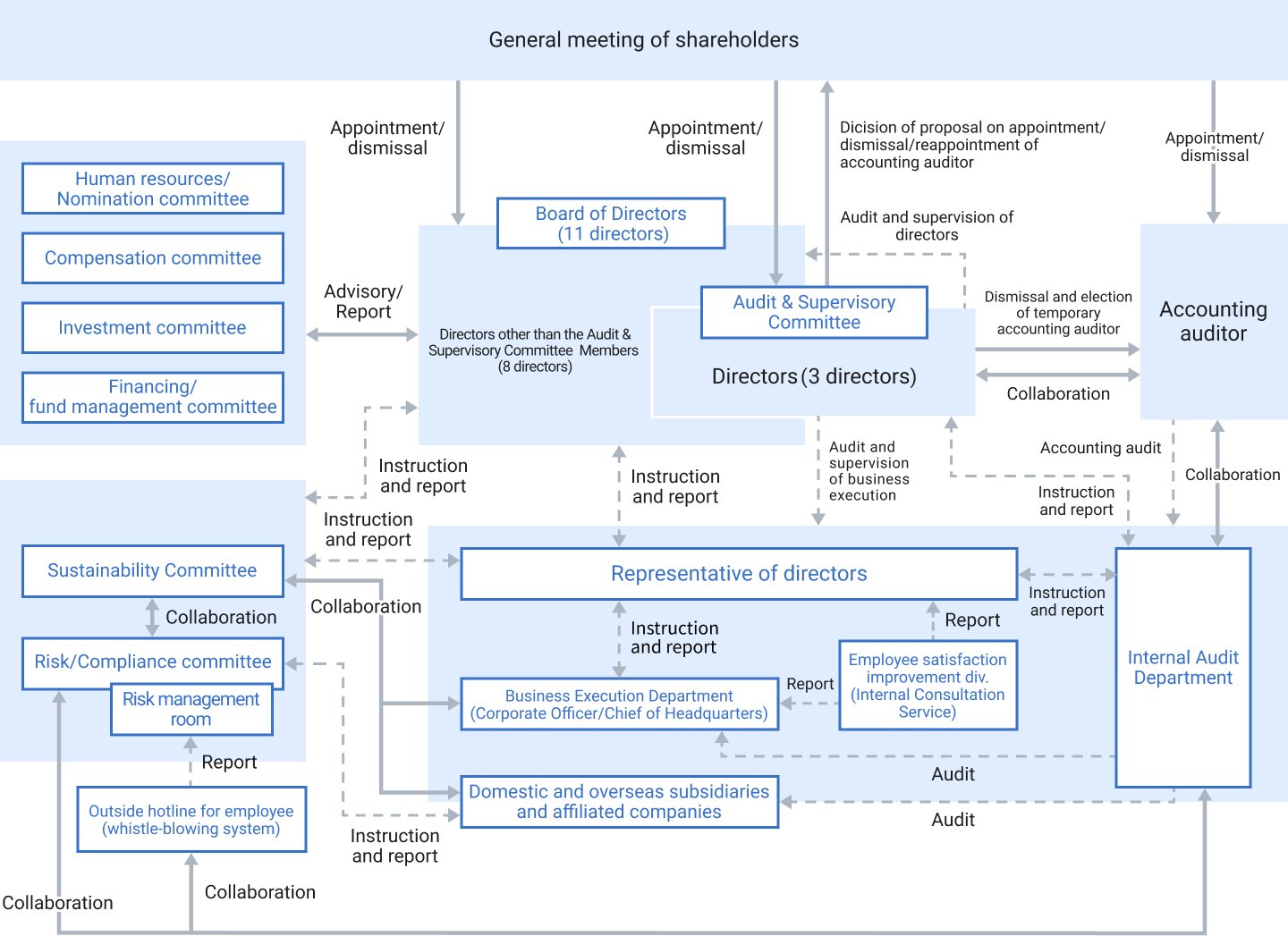 Diagram of Corporate Governance System